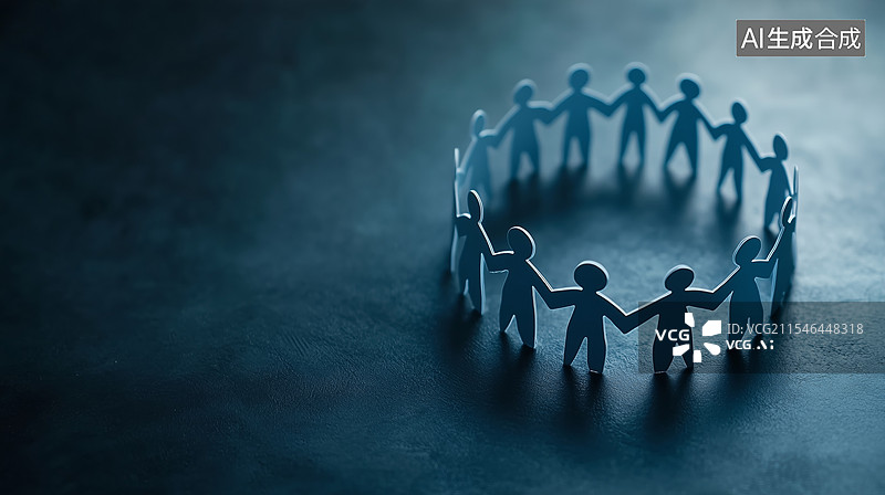 【AI数字艺术】团结协作的象征图片素材