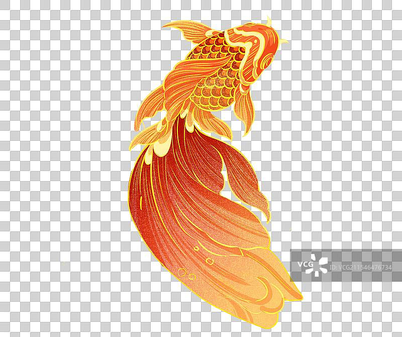 中国锦鲤元素图片素材