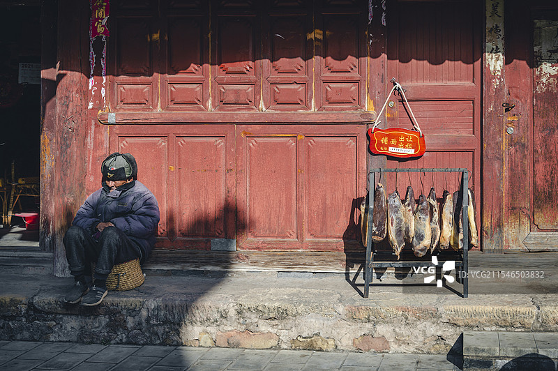 云南大理巍山古城图片素材