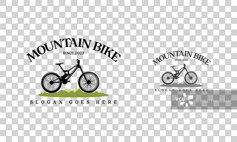 复古骑行标志徽章和标签自行车图片素材