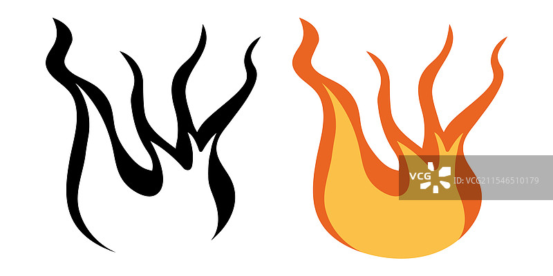 火焰表情符号点燃图标图片素材