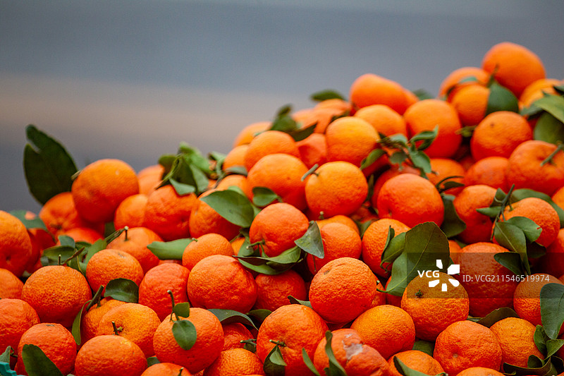 四川省内江市隆昌市户外售卖的砂糖橘，橘子，柑子，橙子图片素材
