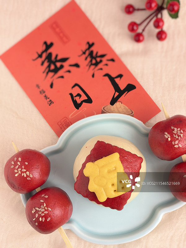 花馍.蒸蒸日上图片素材