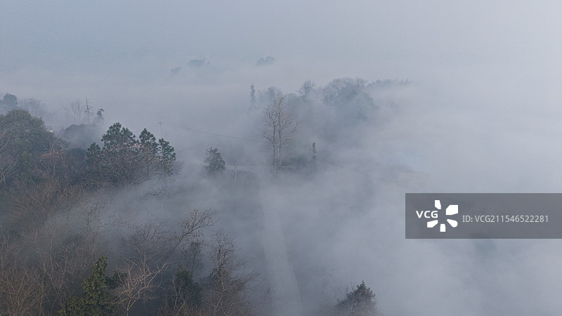 石潭迷雾图片素材