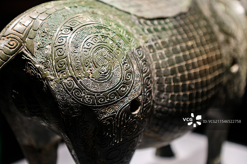 湖南省博物馆镇馆之宝商代豕形铜尊湖南人三湘历史文化陈列湖南博物院图片素材