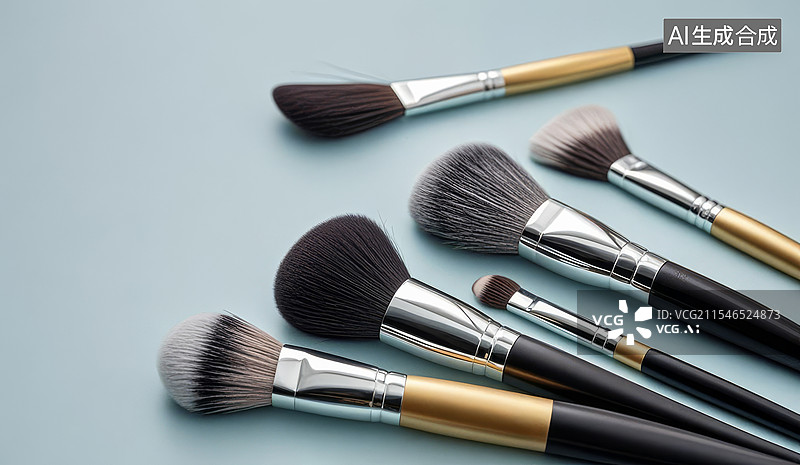【AI数字艺术】化妆刷图片素材