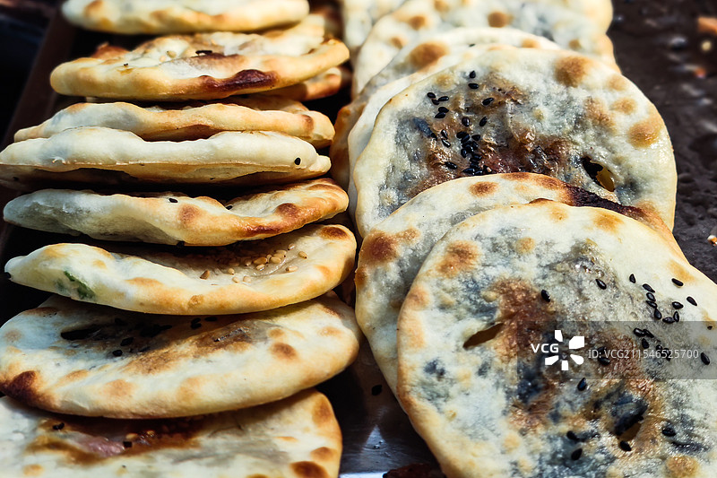 烧饼，梅菜扣肉饼图片素材