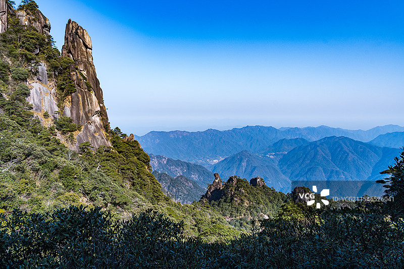 江西上饶三清山东方女神峰图片素材