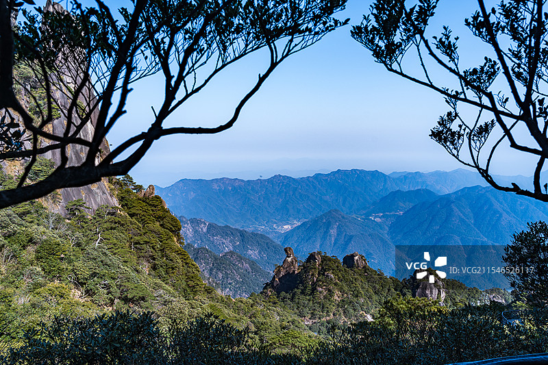 江西上饶三清山东方女神峰图片素材
