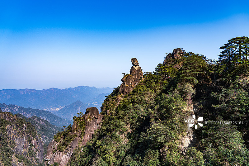 江西上饶三清山东方女神峰图片素材