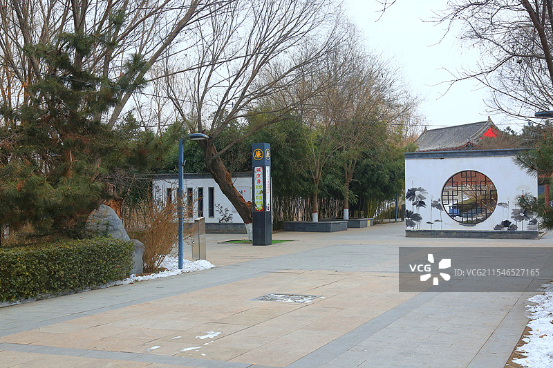 雄安新区雄县清晨正月初三美景抓拍图片素材