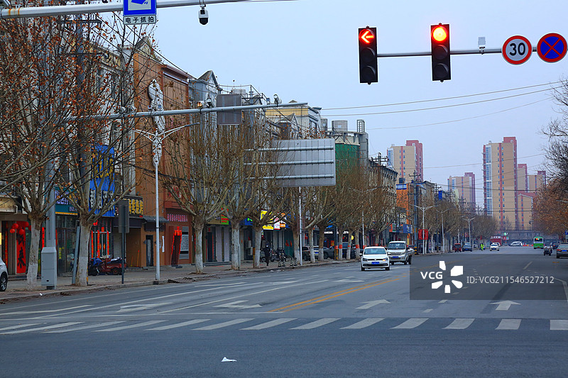 雄安新区雄县清晨正月初三美景抓拍图片素材