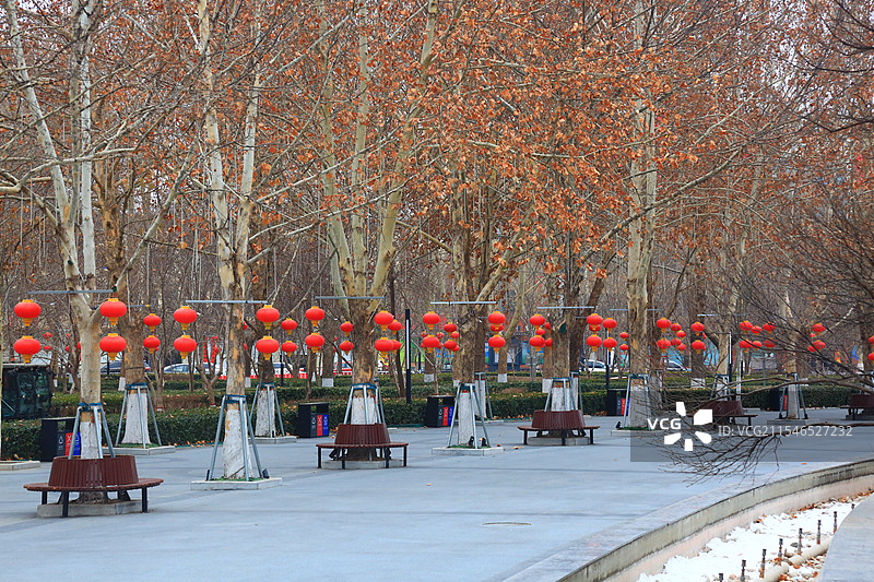 雄安新区雄县清晨正月初三美景抓拍图片素材