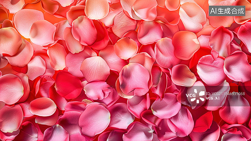 【AI数字艺术】玫瑰花瓣背景图案图片素材