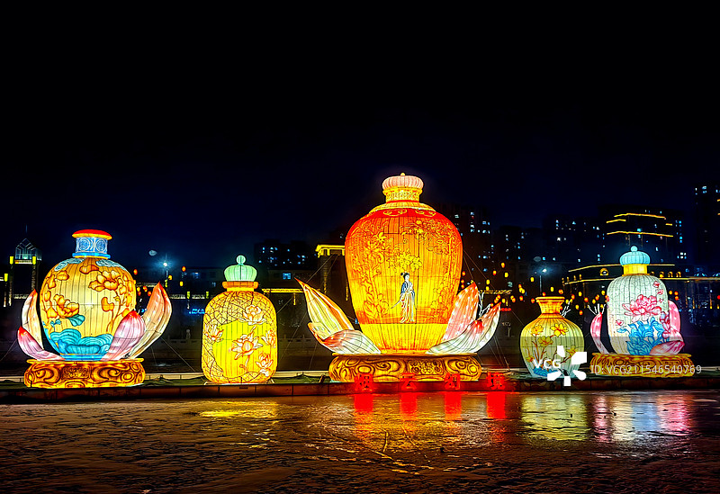 花灯——拍摄于呼和浩特玉泉区图片素材