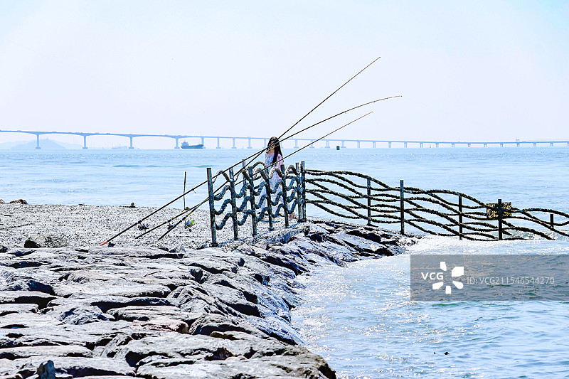 韩国仁川童话村 月尾岛 唐人街 海岸图片素材