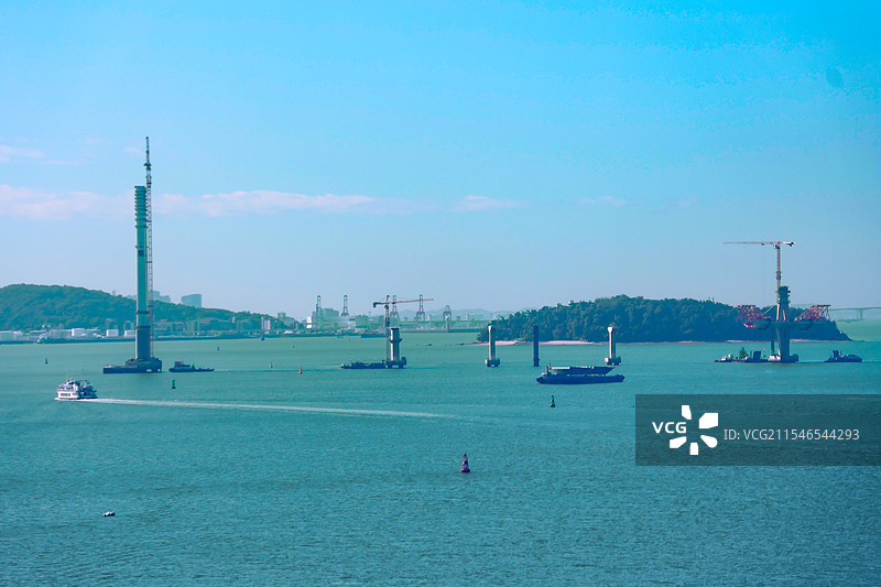 韩国仁川童话村 月尾岛 唐人街 海岸图片素材