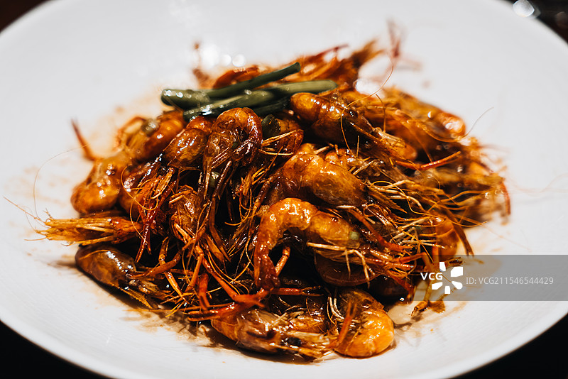 杭州米其林餐厅融合中餐图片素材