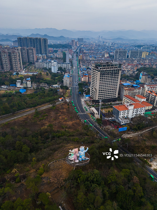 广西桂林兴安县航拍图片素材