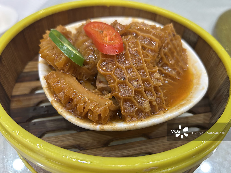 美食广东早茶早点酱猪肚图片素材