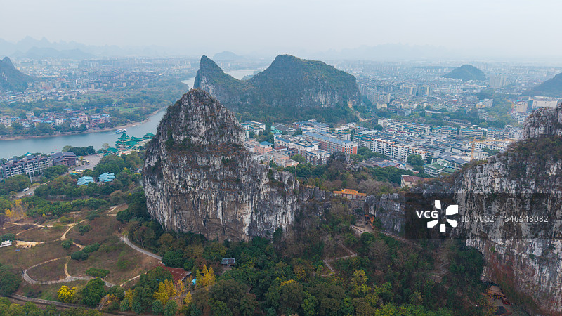 广西桂林风光：南溪山公园图片素材