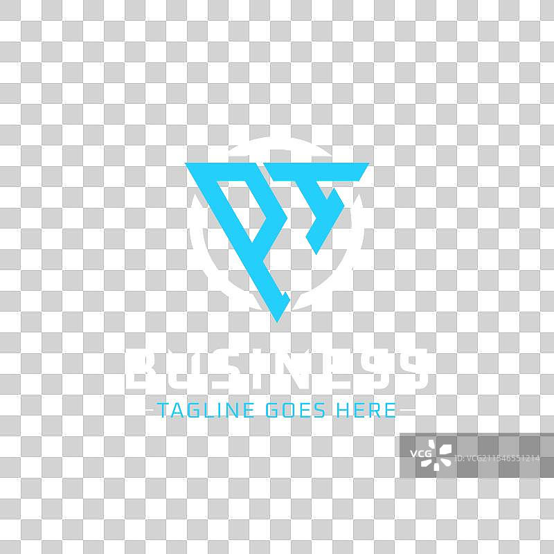 现代字母pi的单字母标志设计图片素材