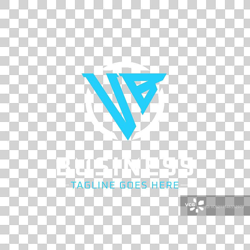 现代字母logo设计，包含vb单字母组合图片素材
