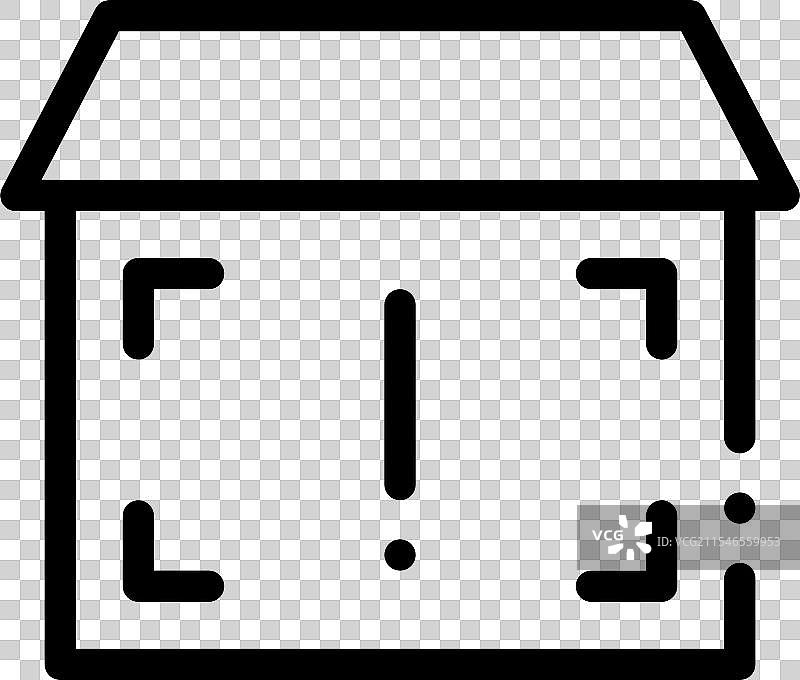 危险图标，细线风格设计，独立展示图片素材