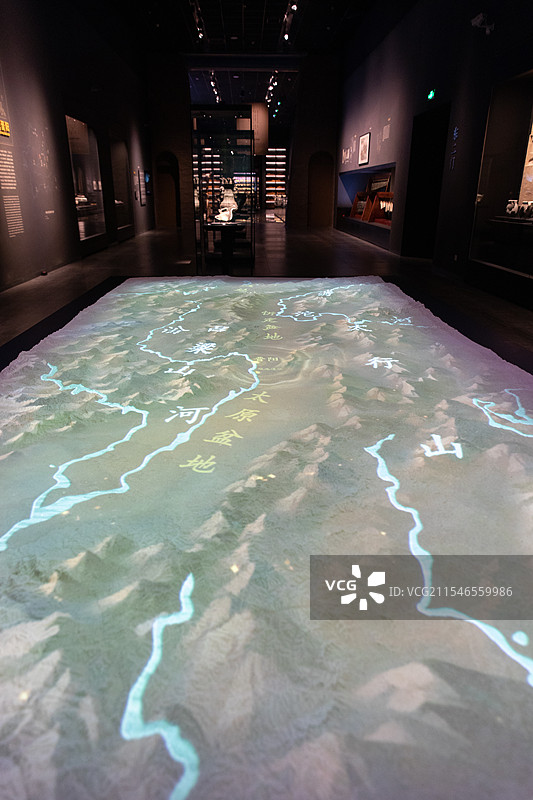 晋阳古城考古博物馆室内展览图片素材