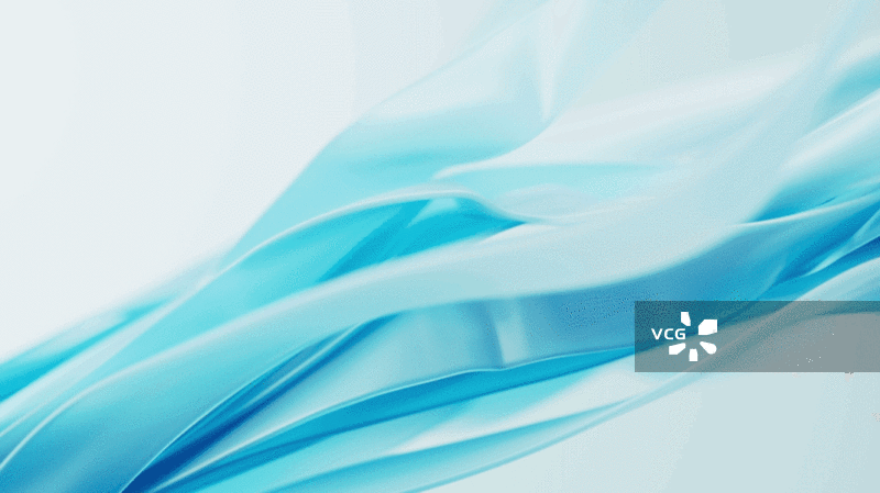 飘散的多层蓝色曲线背景三维渲染图片素材