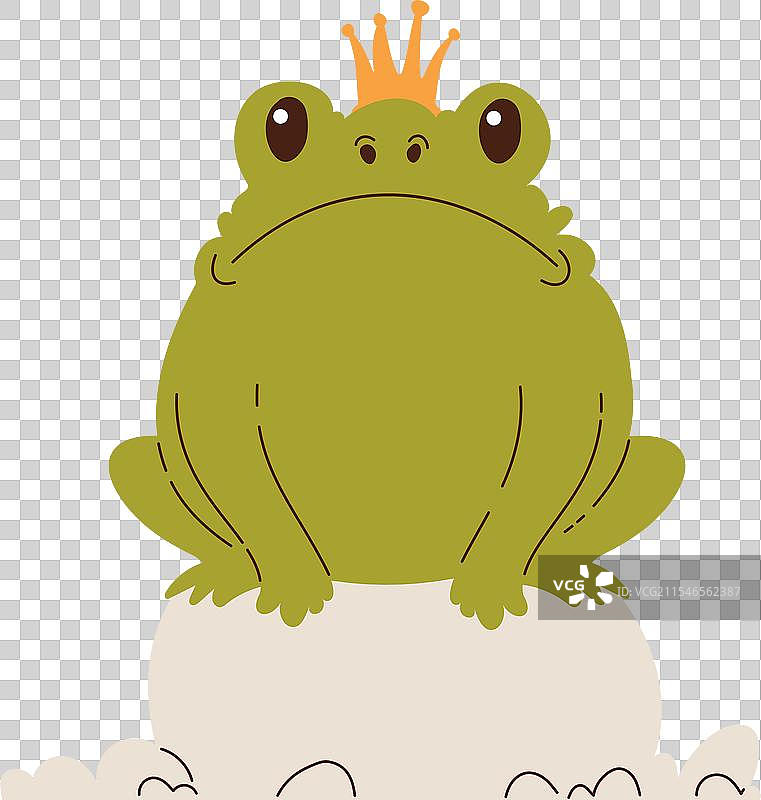 可爱的卡通青蛙穿着图片素材