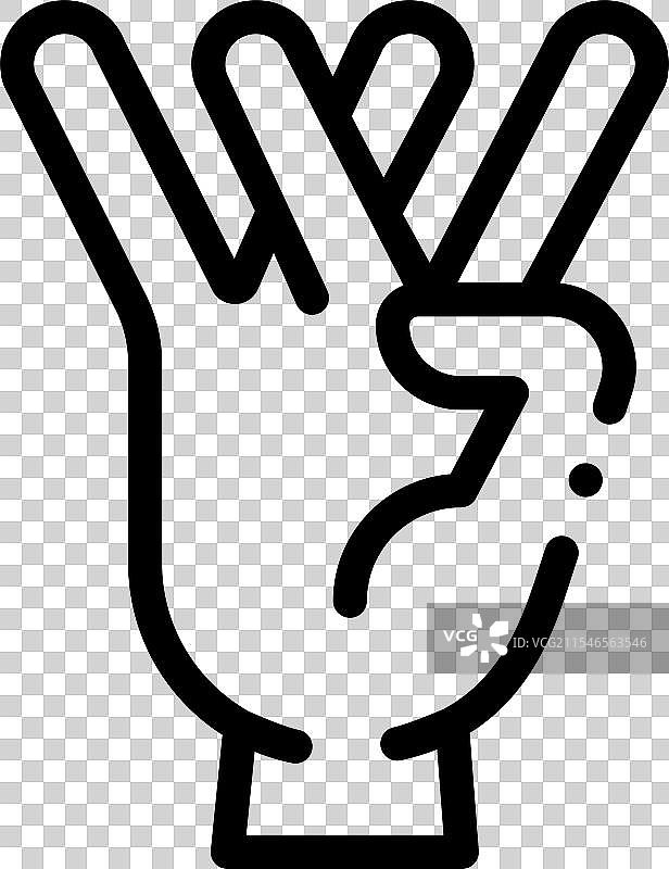 嘻哈偶像细线风格设计，孤立在背景上图片素材