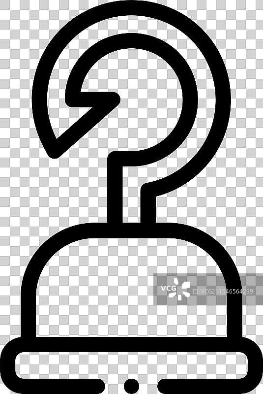 水烟图标，细线条风格设计，独立展示图片素材