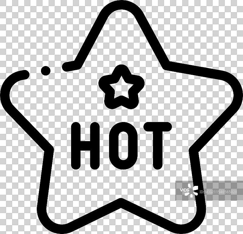 热椒图标，细线风格设计，独立展示图片素材