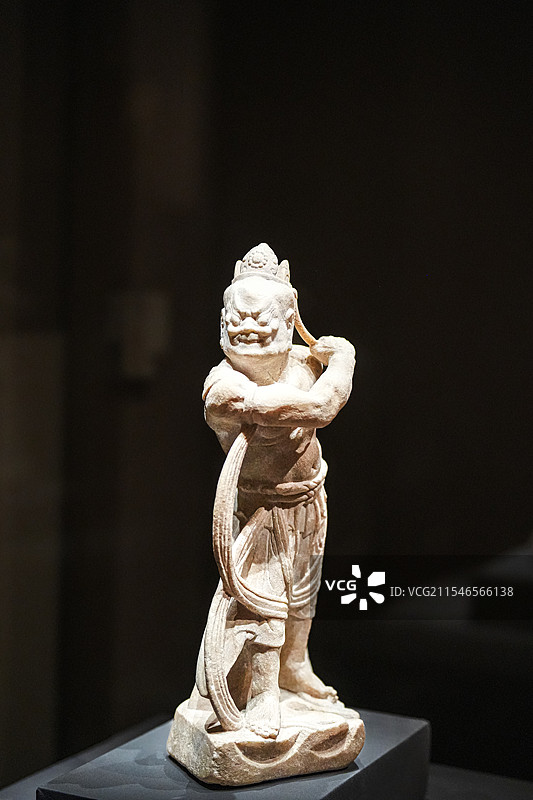 唐代 戴花冠力士像 隆尧县文物保护管理所藏 中国国家博物馆 惠世天工 曲阳石雕文化展图片素材