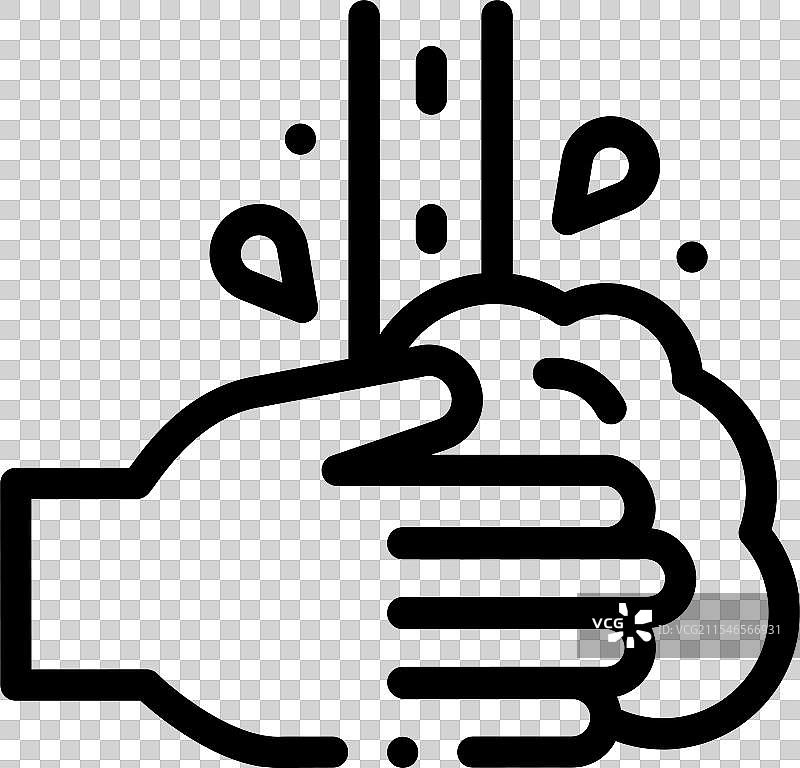 湿度计图标，细线风格设计，独立展示图片素材