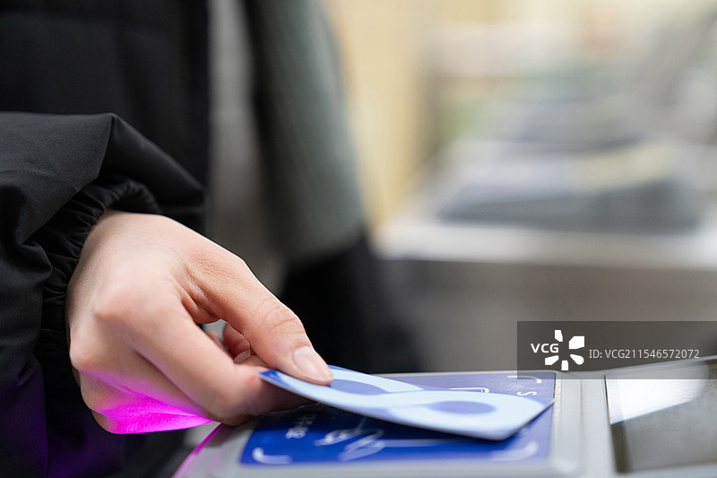 人手，交通卡图片素材