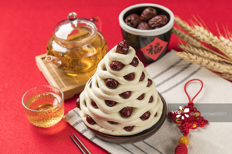 枣塔馒头图片素材