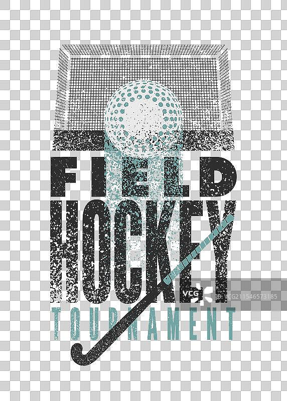 冰球场复古风格的磨损海报图片素材