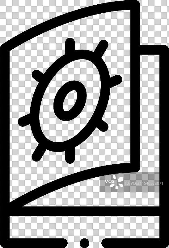 讲师图标，细线条风格设计，独立展示图片素材