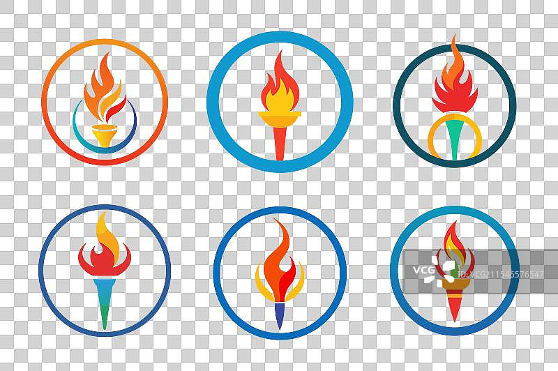 奥林匹克火焰图标图片素材
