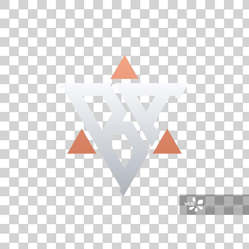 现代BA字母标志设计，采用几何图形元素图片素材