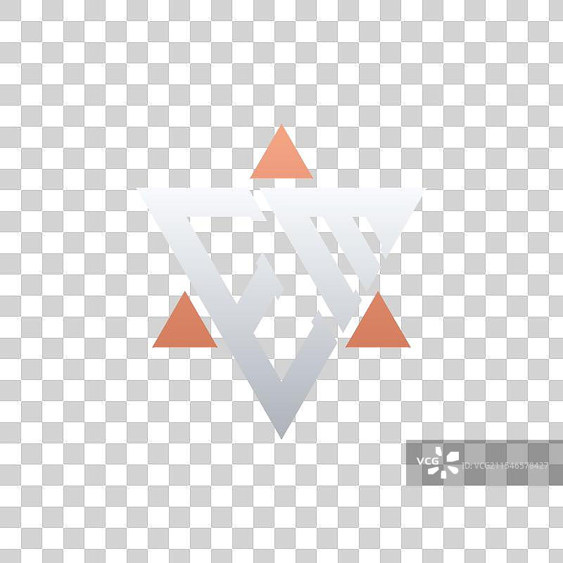 现代字母EM的几何logo设计图片素材