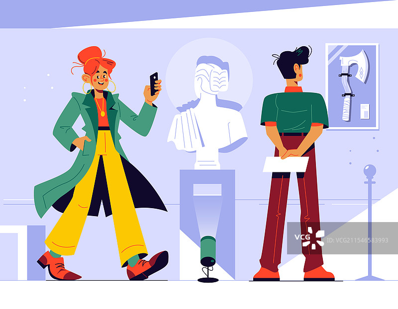 手绘平面国际博物馆日图片素材