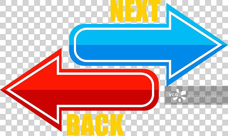 社交媒体平面贴纸设计中的下一步按钮图片素材