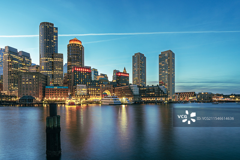 波士顿夜景图片素材