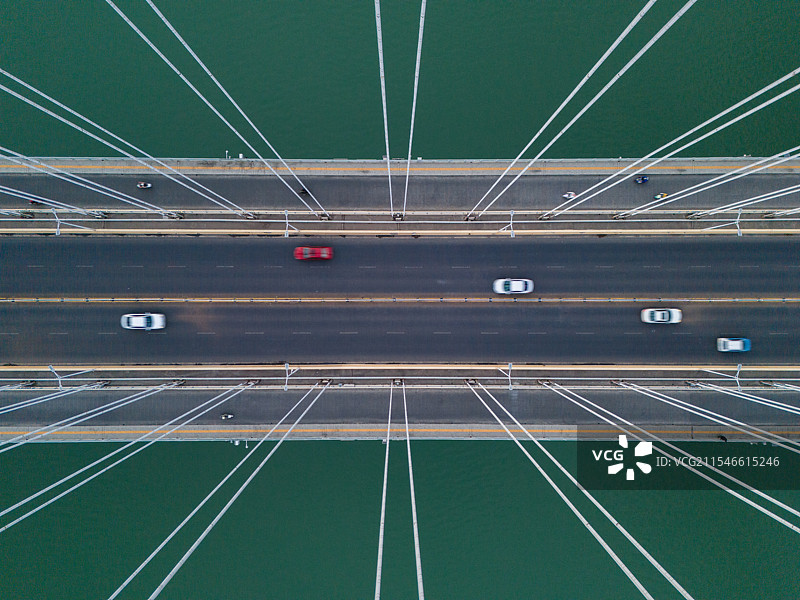 航拍车流图片素材