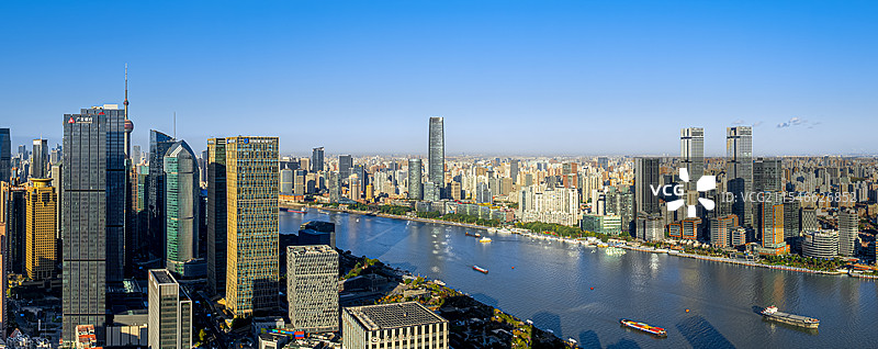 北外滩来福士 虹口滨江白玉兰广场 上海黄浦江两岸滨水空间 浦江东岸鸟瞰 人民城市生态文明发展空间规划图片素材