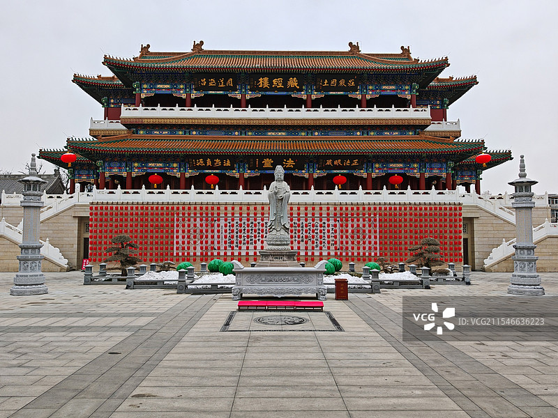 天津大悲院藏经楼图片素材