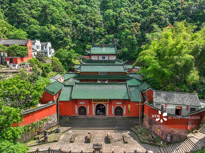 勅建玄天太素宫+安徽省黄山市休宁县齐云山景区图片素材